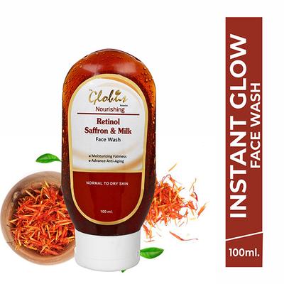 Globus Remedies Retinol Saffron & Milk Nourishing Face Wash 100 ml - Face Wash & Cleansers