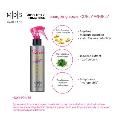 MADES Hair Care Absolutely Anti Frizz Energising Spray Curly Whirly 200 ml - Hair Treatment