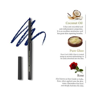 Forest Essentials Cobalt Blue Gulaab Khaas Kajal 0.3 gm - Kajal & Kohls