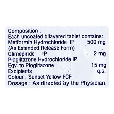 GLISTAL PM 2mg Tablet 10's - Diabetes-Ant