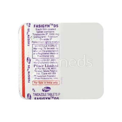 Fasigyn DS Tablet 2'S - Bacterial Infections-OAB