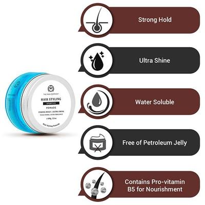 The Man Company Shine Strong Hold - Sportivo Pomade Aloe Vera & Vitamin E 100gm - Hair Gels & Waxes