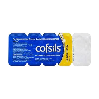 Cofsils Lozenges - Lemon Honey 10's - Sore Throat Lozenges