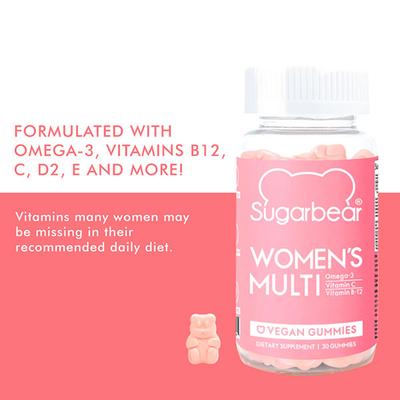 Sugarbear Women's Multivitamins Vegan Gummies 30's - Hair & Skin