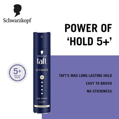 Schwarzkopf Taft Ultimate Hair Lacquer Ultimately Strong 6 Hair Spray 250ml - Hair Sprays & Mists