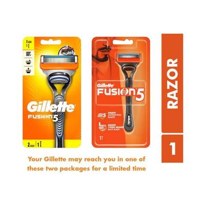 Gillette Fusion Manual Razor For Men For Perfect Shave And Perfect Beard Shape 1's - Razors & Cartridges