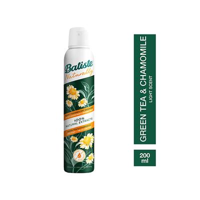Batiste Naturally Green Tea & Chamomile Dry Shampoo 200 ml - Dry Shampoos & Conditioners