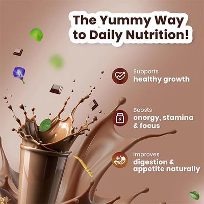 Baby Organo Ayurvedic Herbal ChocoVita Kids Granules - Chocolate 300 gm - Baby And Infant Supplements