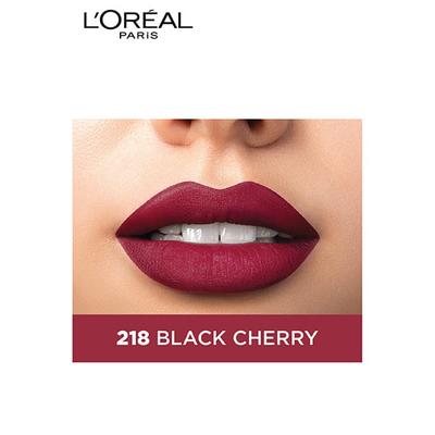 L'Oreal Paris Color Riche Moist Matte Lipstick, 218 Black Cherry 3.7 Gm - Lipsticks