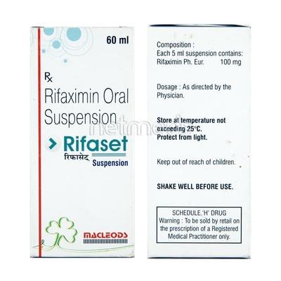 Rifaset 100mg Suspension 60ml - Bacterial Infections-OAB