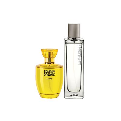 Ajmal Bombay Dreams EDP Floral Fruity Perfume And Titanium EDP Citrus Spicy Perfume 200 ml - Perfumes (Edt/Edp)