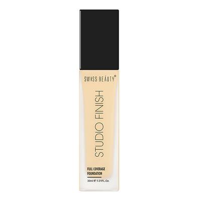 Swiss Beauty Studio Finish Full Coverage Foundation - (Ivory Fair) 30 ml - Foundation