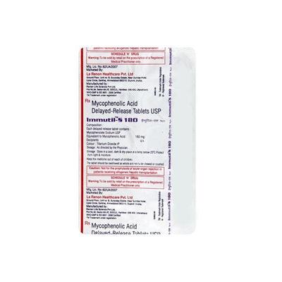 Immutil S 180mg Tablet 10'S - Auto Immune Disease-Imm