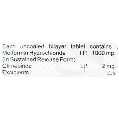 GLIMICER M2 FORTE Tablet 10's - Diabetes-Ant