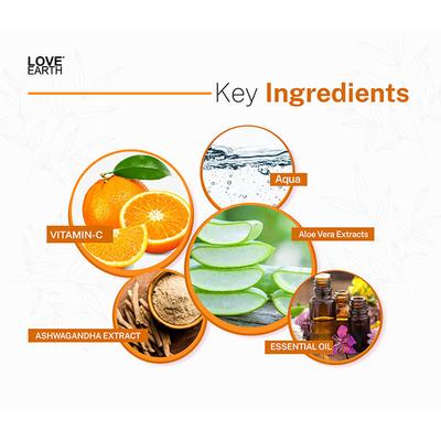 Love Earth Vitamin C Face Wash With Pure Vitamin C, Ashwgandha & Aloe Vera Extracts 100 ml - Shower Gels & Body Wash