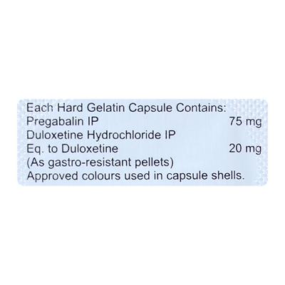 PREGALIFT D 75/20 Capsule 10's - Neuropathic Pain-Dru