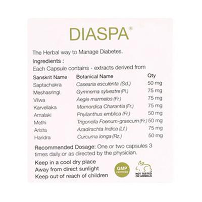 Kairali Diaspa Capsules 60's - Diabetes Care (Ayush)