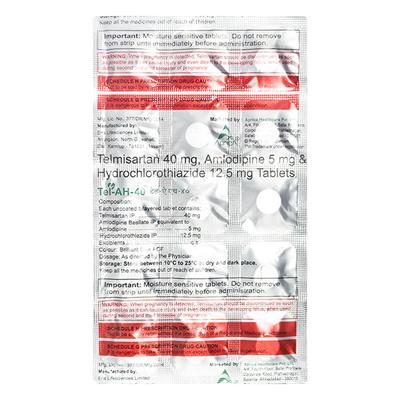 TEL AH 40mg Tablet 15's - Hypertension-Ana
