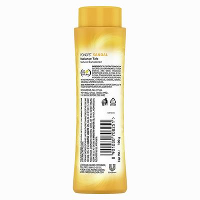 Pond's Sandal Radiance Talcum Powder, Natural Sunscreen 100 gm - Body Sunscreen