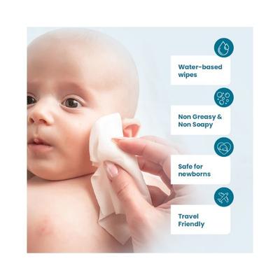Mother Sparsh 98% Water Based Wipes Mildly Scented 60's - Diapers & Wipes