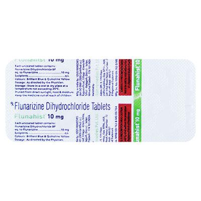 FLUNAHIST 10 MG Tablet 10's - Migraine