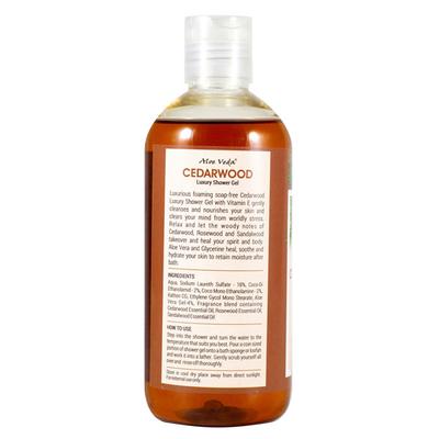 Aloe Veda Luxury Shower Gel - Cedarwood 300 ml - Shower Gels & Body Wash