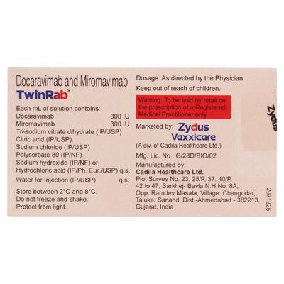 TWINRAB Injection 1ml - Rabies