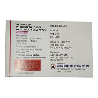 Strone 400mg Capsule 10'S - Hormonal Therapy-Oes