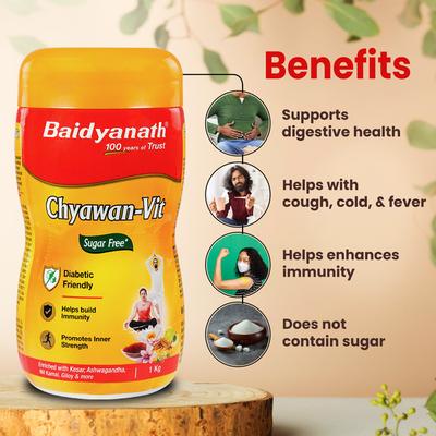 Baidyanath Chyawan Vit Sugar Free 1 kg - Chyawanprash