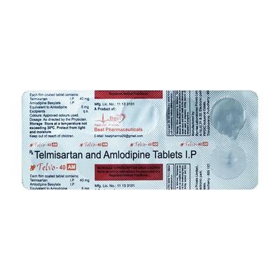 TELVO AM 40mg Tablet 10's - Hypertension-Ana