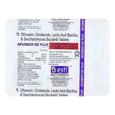 OFLOBEST OZ PLUS Tablet 10's - Bacterial Infections-Qui