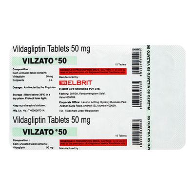 VILZATO 50mg Tablet 15's - Diabetes-Ant