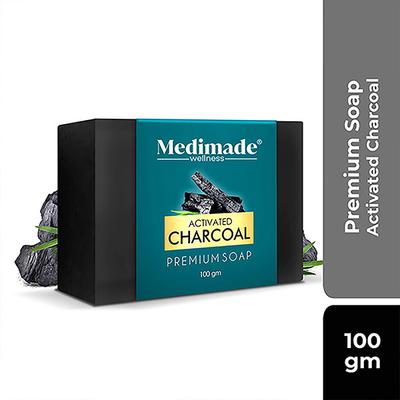Medimade Activated Charcoal Premium Soap 100 gm - Soaps