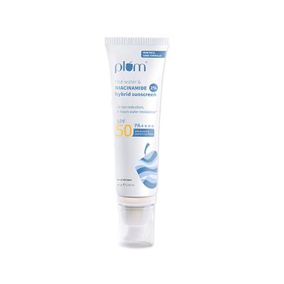 Plum 2% Niacinamide Hybrid Sunscreen With Physical & Chemical Sun Filters 80 gm - Face Sunscreen