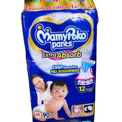 MamyPoko Extra Absorb Diaper Pants (M) 90's - Diapers & Wipes