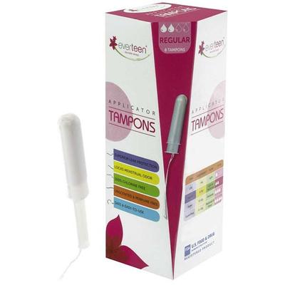 everteen Regular Applicator Tampons for Periods in Women - 1 Pack (8 Tampons) 1's - Tampons