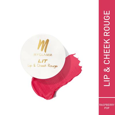 MyGlamm Lip and cheek rouge Raspberry Pop 10 gm - Blushes