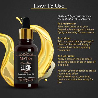Matra Elixir Illuminating Beauty Oil - Rose Gold 15 ml - Face Creams