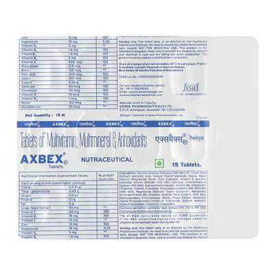 AXBEX NF Tablet 15's - Supplements-Vam