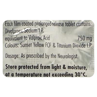 Valance Od 750Mg Tablet 15's - Epilepsy/Convulsion-Ant