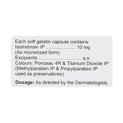 Ibitret 10mg Softgel 10'S - Acne-Acn