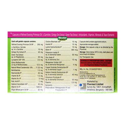 Absolut Woman Capsule 10'S - Supplements-Vam