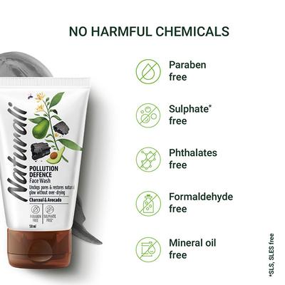 Naturali Pollution Defence Face Wash 50 ml - Face Washes