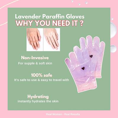 House of Beauty Lavender Paraffin Hand Gloves-At Home Manicure For Soft, Smooth Hands (1Pair) 1's - Hand Creams
