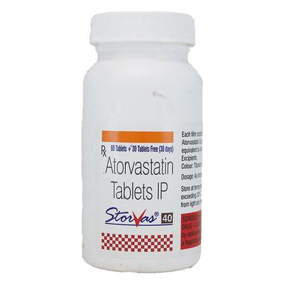 STORVAS 40 Tablet 90's - High Cholesterol-Dys