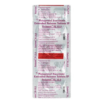 Prolomet XL 12.5mg Tablet 10'S - Hypertension-Bet