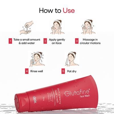 Glutafine Rich Creamy Facewash 70gm - Hyperpigmentation-Oth