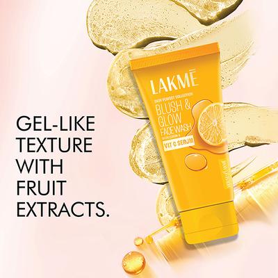 Lakme Blush and Glow Brightening Face Wash with Vitamin C Serum and Lemon Fruit Extracts 150 gm - Face Wash & Cleansers