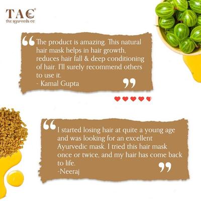 TAC The Ayurveda Co. Miraculous Methi, Bhringaraj and Amla Hair Mask 200 gm - Personal Care (Ayush)