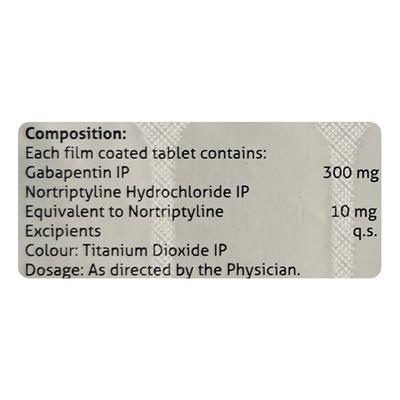 Gabapent NT Tablet 10'S - Neuropathic Pain-Dru